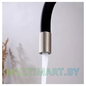 Смеситель Paulmark Salix Sa213419-NI (черный/никель) картинка 7
